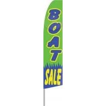 Boat Sale Swooper Feather Flag Green Boat Sale Swooper Feather Flag Green