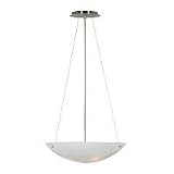 Kenroy Home 90070BS-WH Monza 3 - Light Classic Bowl Pendant - 90070BS-WH