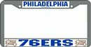 Philadelphia 76ers Chrome License Plate Frame