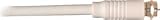 Steren High-Grade - RF cable - 18 AWG - F connector (M) - F connector (M) - 25 ft - double shielded coaxial - ( RG-6 ) - white