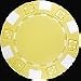 Striped Dice Yellow 11.5 Gram Poker Chips Pack of 50