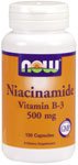 Niacinamide (B-3) by NOW Foods - (500mg - 100 Capsules)