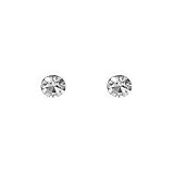 Sterling Silver Clear Crystal Stud Earring