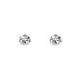 Sterling Silver Clear Crystal Stud Earring