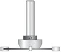 Amana 57166 4 Wing Cut Out Router Bits - 1/4" Cutting Height; 3" Large Diameter; 1/2" Shank Diameter
