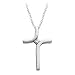 10kt. White Gold, Diamond Accent Cross Pendant