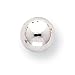 14k White Gold Polished 8mm Ball Post Earrings
