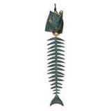 River's Edge® Solid Brass Fish Windchime
