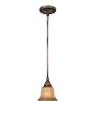 11YDxSJrGqL. SL160  Minka Lavery 4141 573 La Cecilia 1 Light Mini Pendant in Patina Iron with Spumanti Lace glass