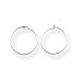 Small size Sardelli - 14kt White Gold Small Endless Hoop Earrings Small