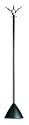 Aluminium silver coat stand with 7 hooks