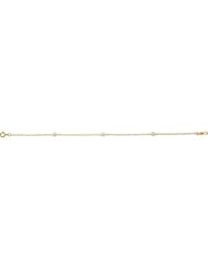 14K Yellow Gold Bracelet Youth Bracelet W/Cultured Pearl