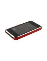 Fire Red iPhone 3G / 3GS Clip On Case - Genuine Stingray Skin Leather
