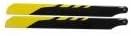Hausler HAU450-M3250 325MM Fiberglass Main Blades for 450 Helicopters (Yellow/Black)
