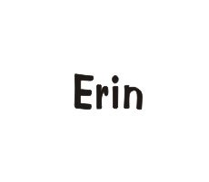 Clearly Charming Erin RED HEART Laser Name Italian Charm Link
