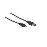 Firewire 6pin - 4pin IEEE1394 2m Cable