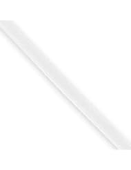 Genuine IceCarats Designer Jewelry Gift 14K 2Mm 16In Frosted Clear Rubber Cord Necklace In 16.00 Inch