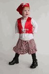 Mulllins Square Pirate Girl Baby Costume