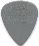 *FREE SHIPPING* Jim Dunlop Nylon Guitar Picks / Plectrums: 0.73mm (Handy pack of 10 Picks)
