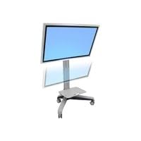 Ergotron Neo-Flex Mobile MediaCenter UHD - Cart for flat panel - gray - screen size: 50 - 65 - mounting interface: 200 x 200 mm, 400 x 200 mm, 400 x 400 mm, 600 x 400 mm, 600 x 200 mm