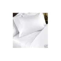 CAL KING Size 1200 Series 4pc Bed Sheet Set, Deep Pocket, WHITE