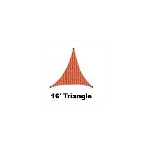 San Diego Shade Sail 16' Triangle - Terracotta Rust San Diego Shade Sail 16' Triangle - Terracotta Rust