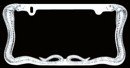 Cobra Snake License Plate Frame (Chrome Plated Metal)