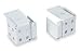 Battalion 3AEJ8 End Bracket, 1 5/8X1 5/16, White, PK 10