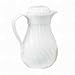 Poly Lined White Swirl Design Carafe