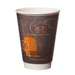 Insulair Hot Cups, 16 oz, Aroma Design with EcoSmart Case of 600 Cups.