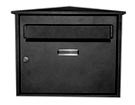 from Mailbox Mania ltd Large Capacity A4 Black Steel Post Box Letter Box Mail Box