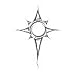 Health & Personal Care : MUTED SUN Temporary Tattoo 2x2