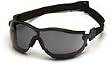 Safety Goggles: Economy Rubber's 12 Pack Stylish Safety Goggles, Gray Tinted Lenses and Black Strap