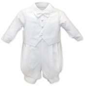 Boys Piquet Cotton Christening Outfit