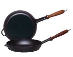 K&uuml;chenprofi Pfanne 28cm mit Holzgriff schwarz