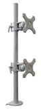 LCD Tischhalter für 2 Bildschirme bis 51 cm, 20", bis zu 6kg, vertikal montiert