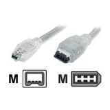 StarTech.com 6 ft. Transparent IEEE-1394 Firewire Cable 4-6 Pin