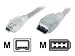 StarTech.com 6 ft. Transparent IEEE-1394 Firewire Cable 4-6 Pin