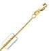 14k Yellow Gold Round 20 Inch X 1.0 mm Wheat Chain Necklace