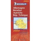 Michelin 2003 Germany, Benelux, Austria, Czech Repuplic Map