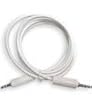 3.5mm Male to Stereo Audio Cable (White) for Apple ipod cell phone