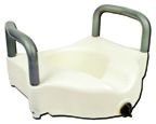 Buy Raised Toilet Seat With Lock & Padded Arms (Bath Care, Health & Personal Care, Products, Health Care, Medical Supplies & Equipment, Bathroom Aids & Safety, Toilet Seats & Commodes)