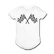 CHECKERED FLAGS - Flag Series - White, Blue or Pink Onesie / Baby T-shirt