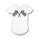 CHECKERED FLAGS - Flag Series - White, Blue or Pink Onesie / Baby T-shirt