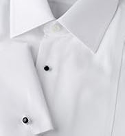 2" Longer Sartorial Pure Cotton Marcella Stud Dinner Shirt