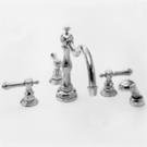 Newport Brass 3-1037/24S Satin Gold 1030 Triple Handle Roman Tub 3-1037