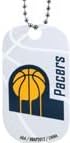 PACERS NBA DOG Tag (1 count)
