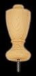 Traditional 2-3/4"x 6" Pine Treated Post Top [CAPITOL CITY LUMBER]