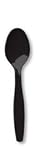 Black Plastic Spoons 24 pc.