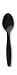 Black Plastic Spoons 24 pc.